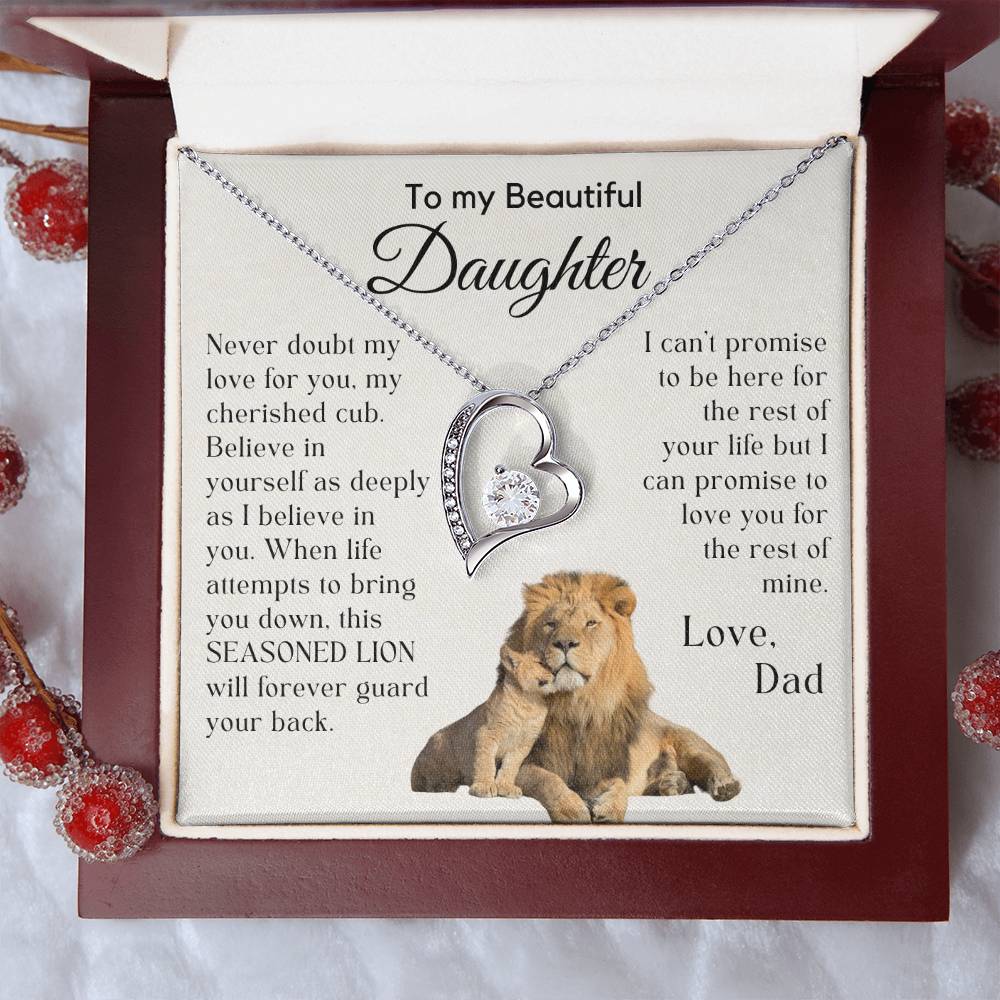Gift For Daughter from Dad - My Cherished Cub - JL0005