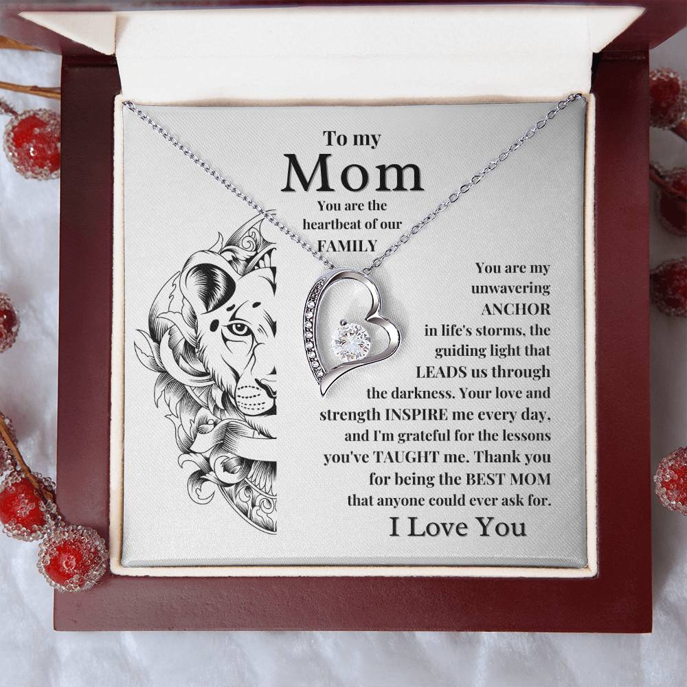 Gift For Mom From Son or Daughter - You Are The Heartbeat Of Our Family - JL0061