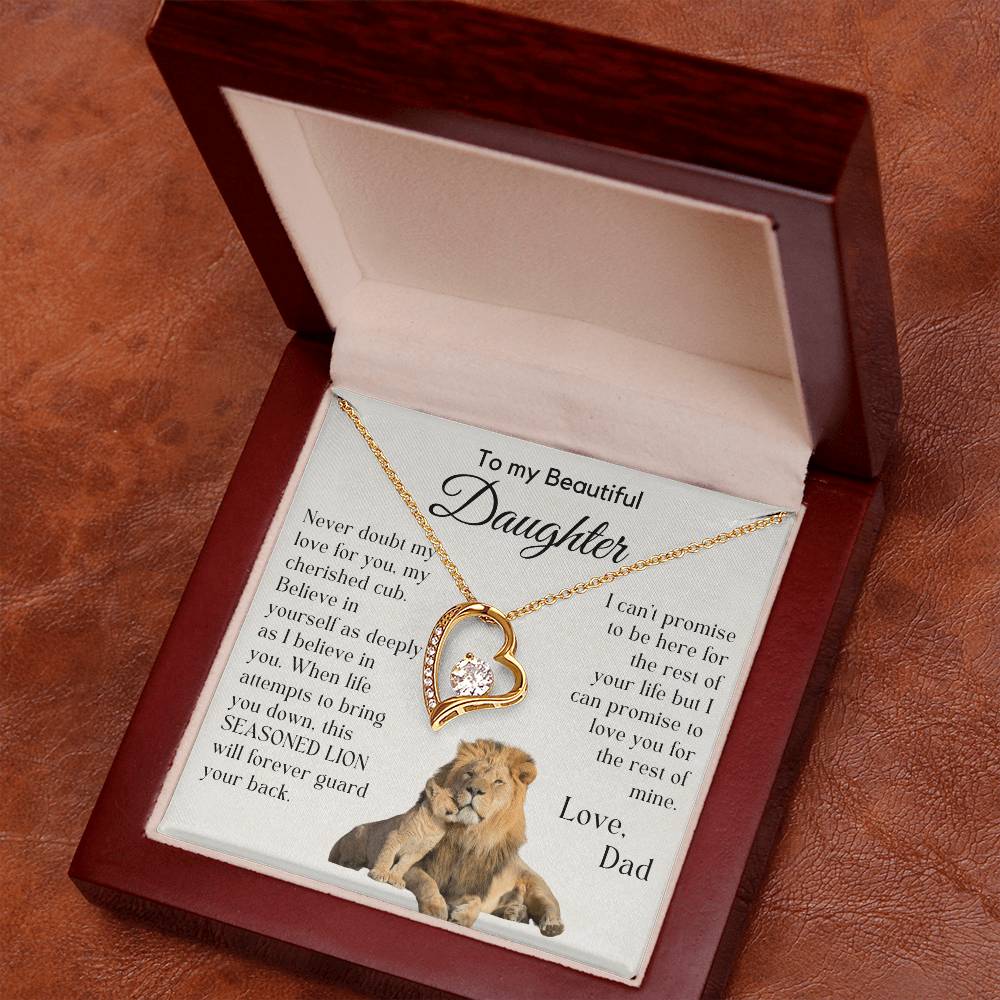 Gift For Daughter from Dad - My Cherished Cub - JL0005