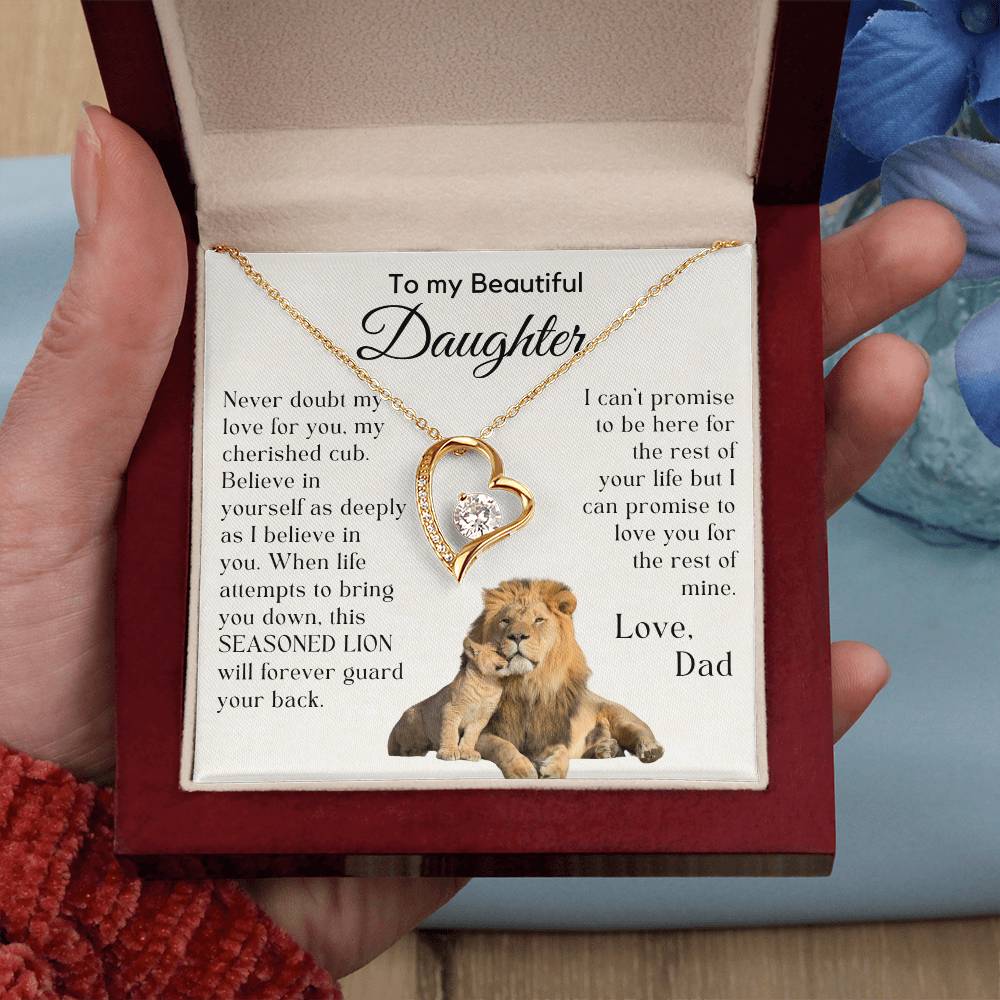 Gift For Daughter from Dad - My Cherished Cub - JL0005