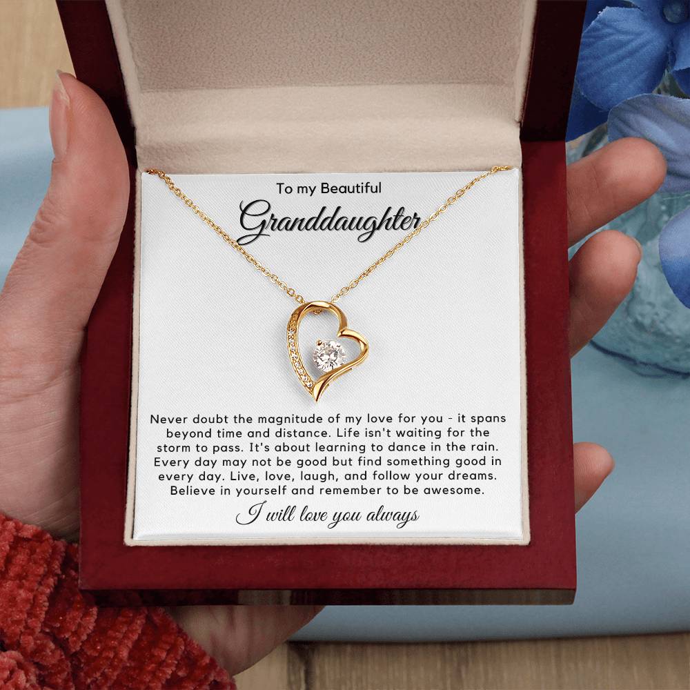 To My Granddaughter - Live, Love, Laugh, And Follow Your Dreams - JL0023