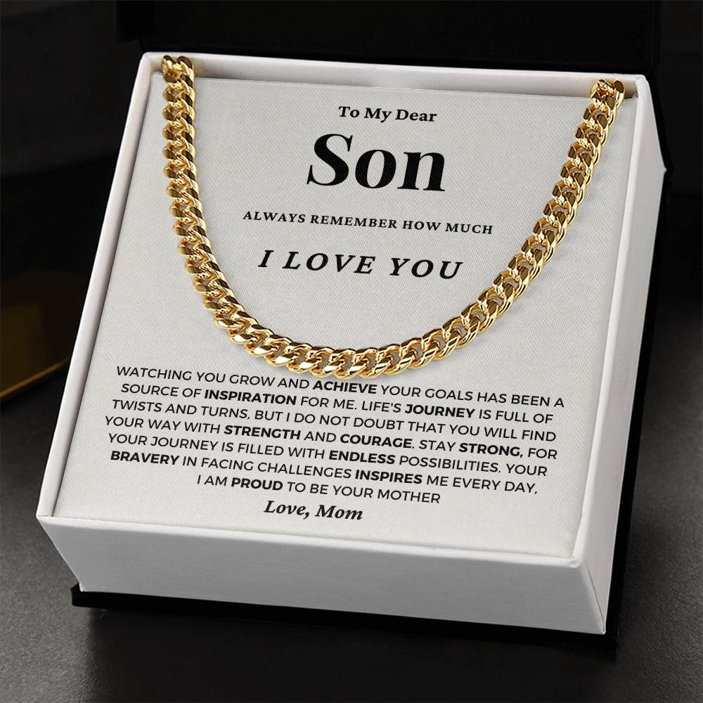 Gift For Son From Mom - I Am Proud To Be Your Mother - JL0053
