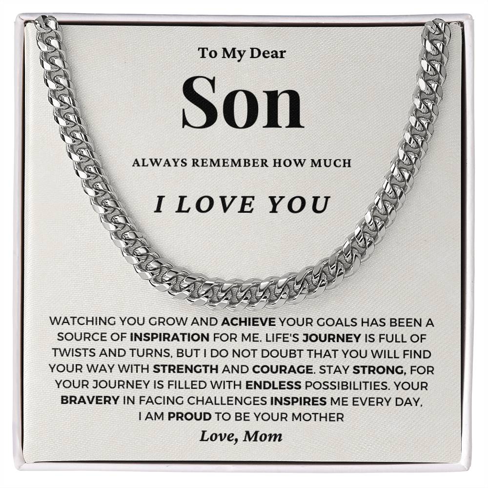 Gift For Son From Mom - I Am Proud To Be Your Mother - JL0053