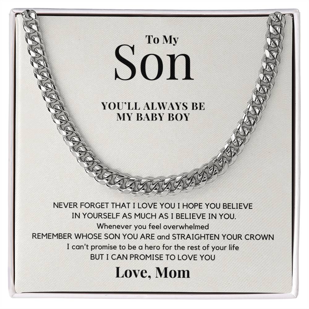 To My Son - You Will Always Be My Baby Boy - JL0037
