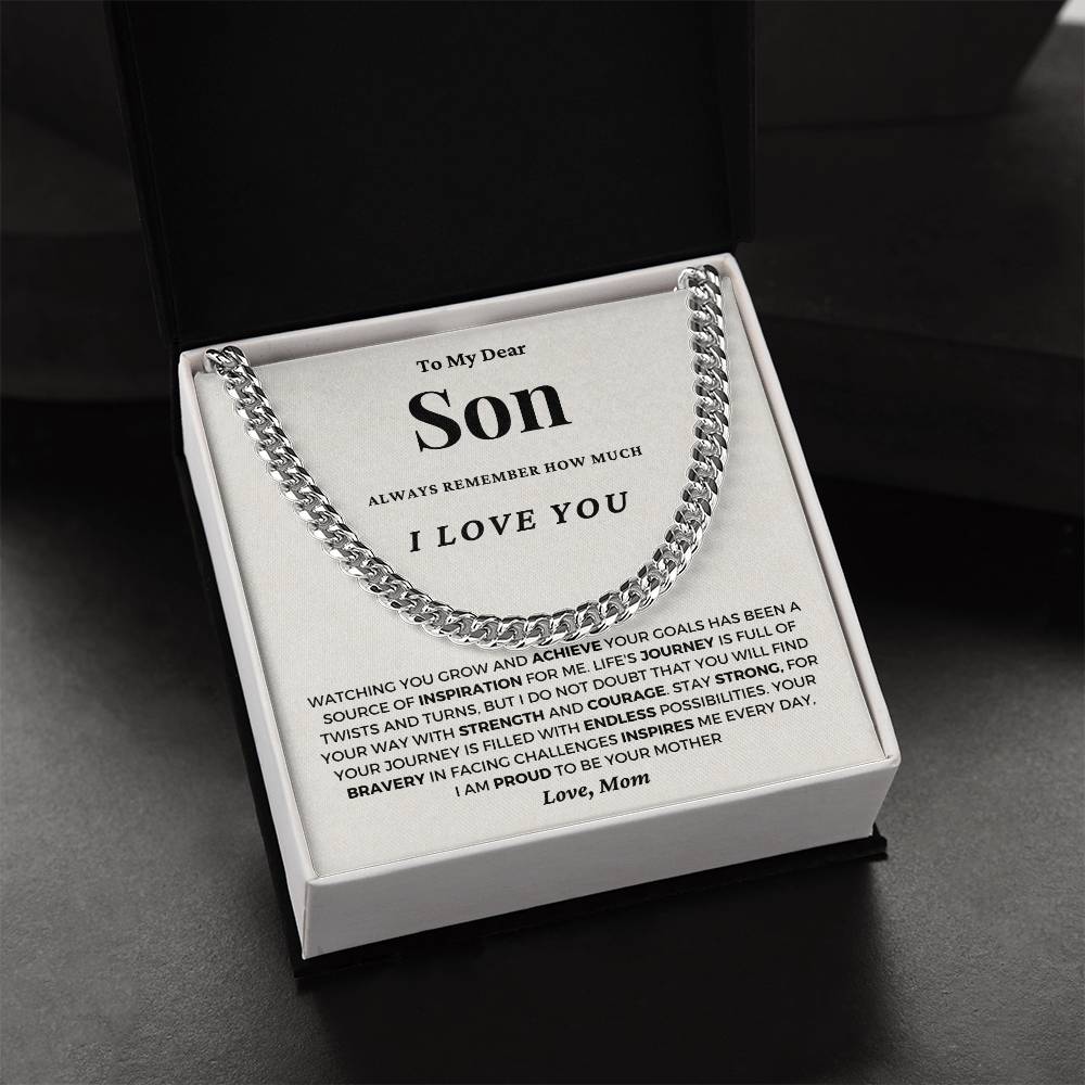 Gift For Son From Mom - I Am Proud To Be Your Mother - JL0053