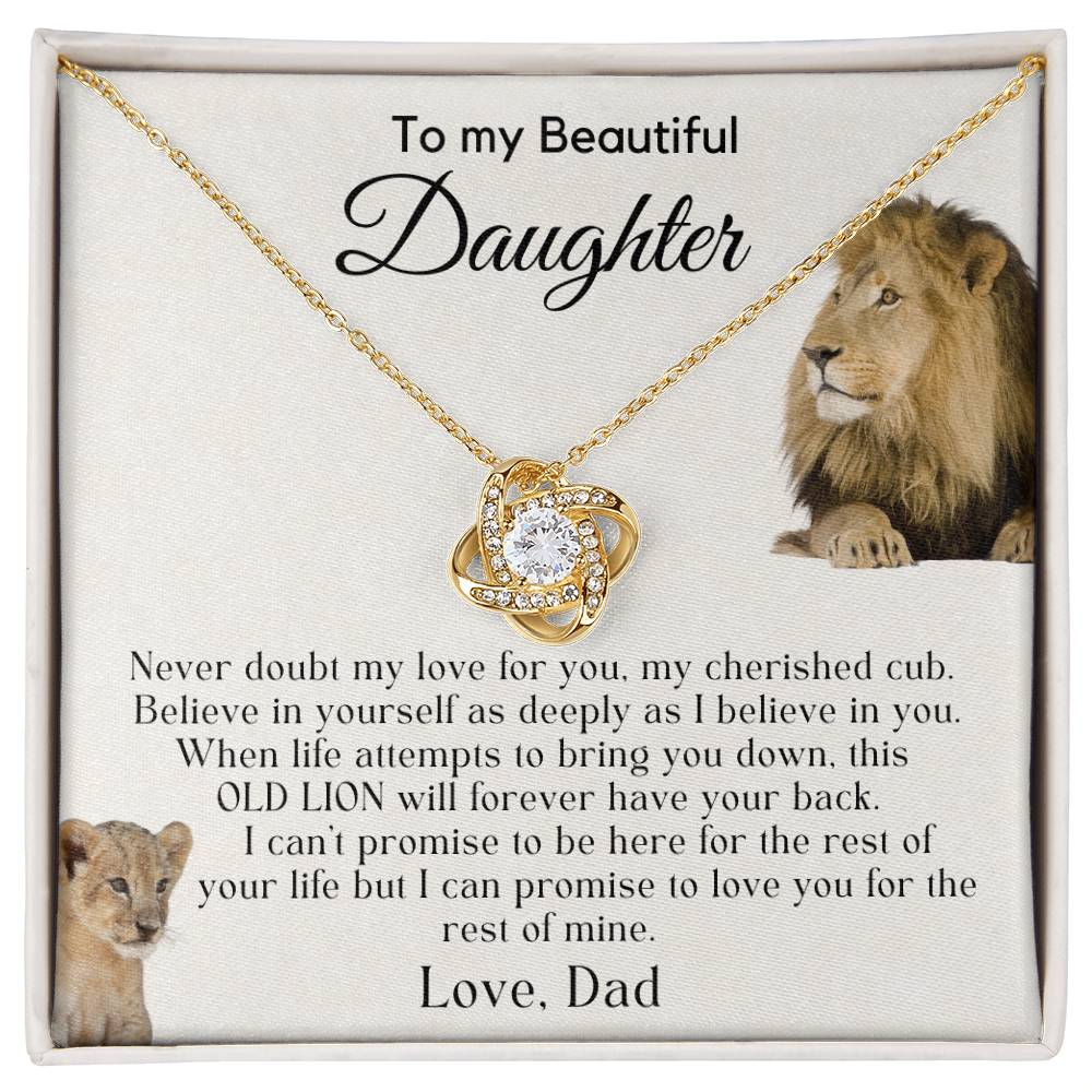 Gift For Dad To Daughter - My Cherished Cub - JL0007