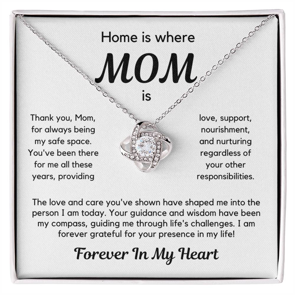 Gift For Mom From Son or Daughter - Home Is Where Mom Is - JL0041