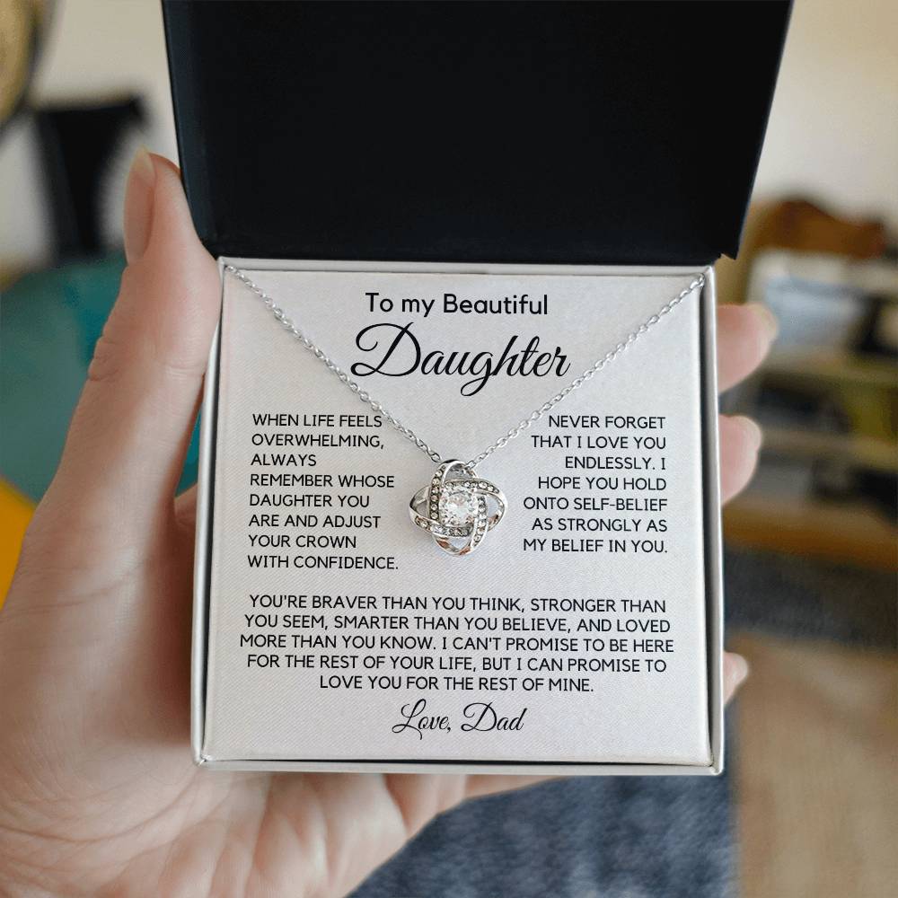 Gift For Daughter from Dad - My Love For You Is Forever. - JL0001