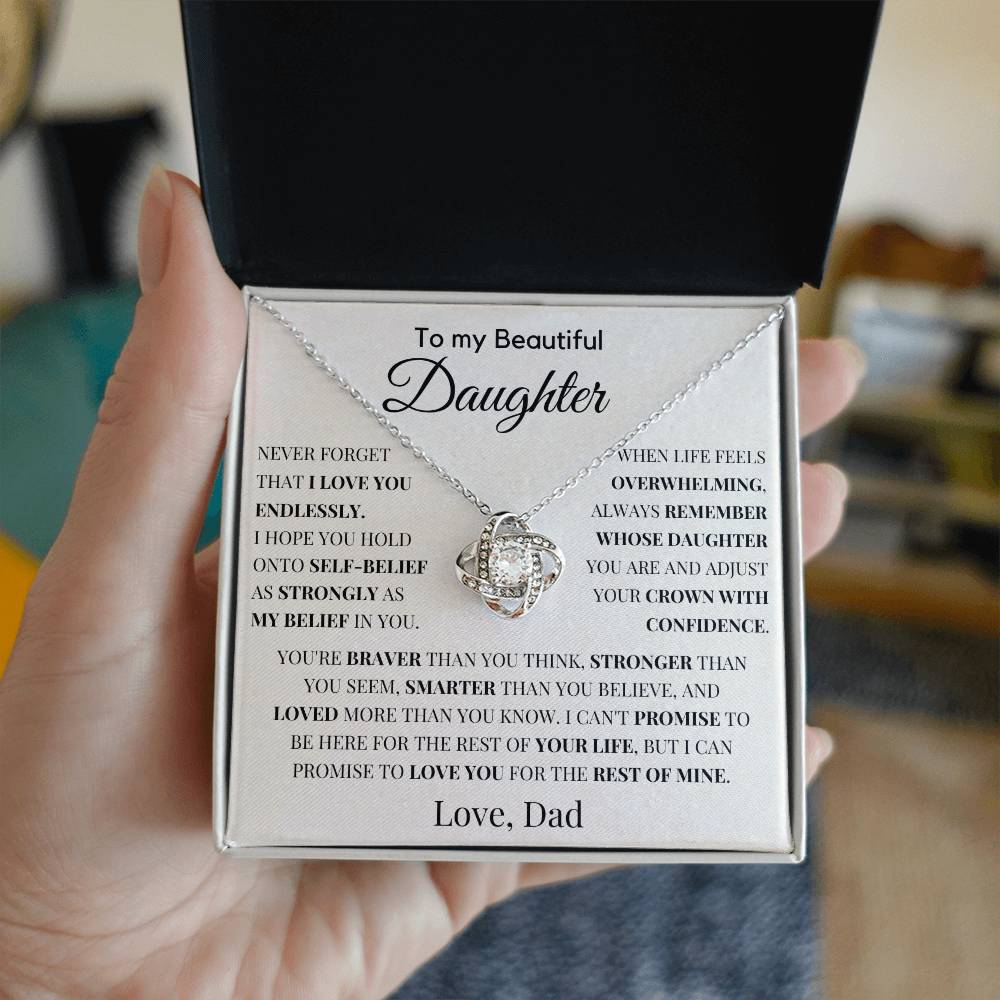Gift For Daughter from Dad - Never Forget That I Love You Endlessly. - JL0004