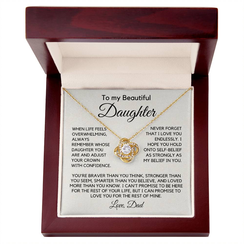 Gift For Daughter from Dad - My Love For You Is Forever. - JL0001