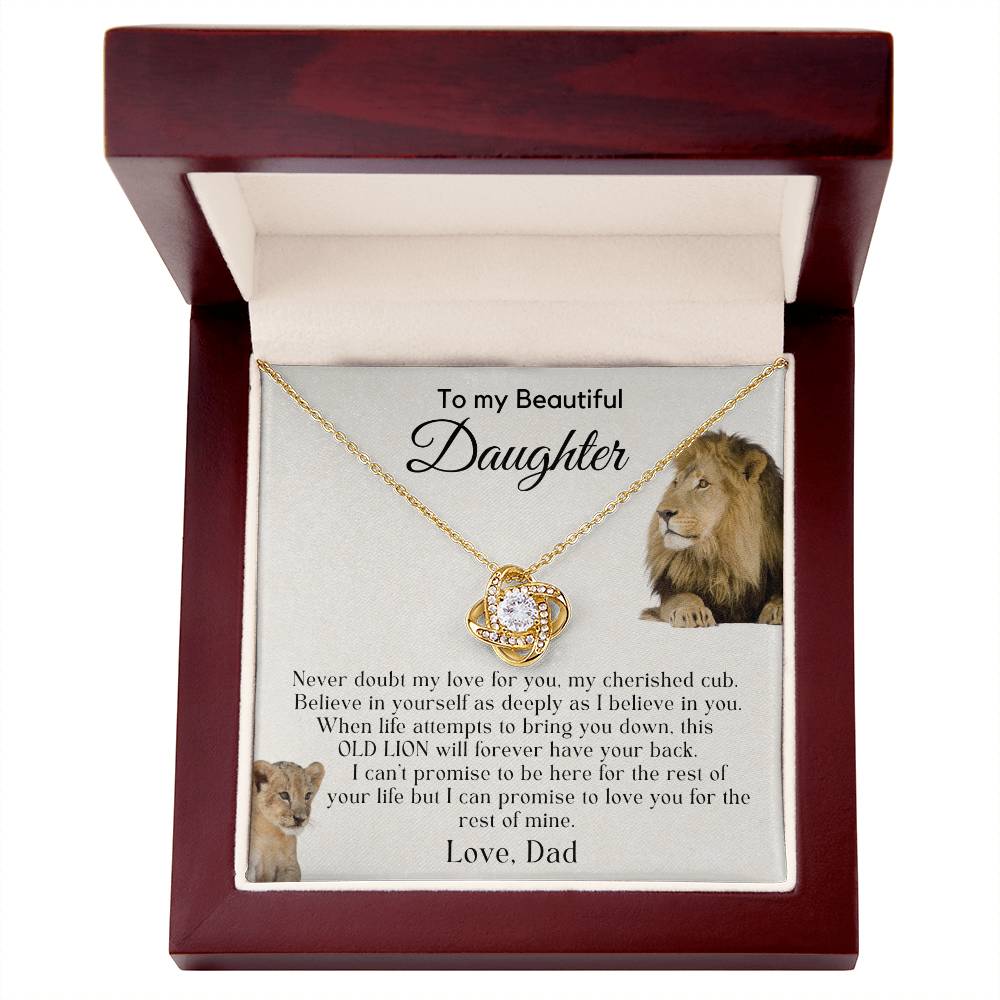 Gift For Dad To Daughter - My Cherished Cub - JL0007