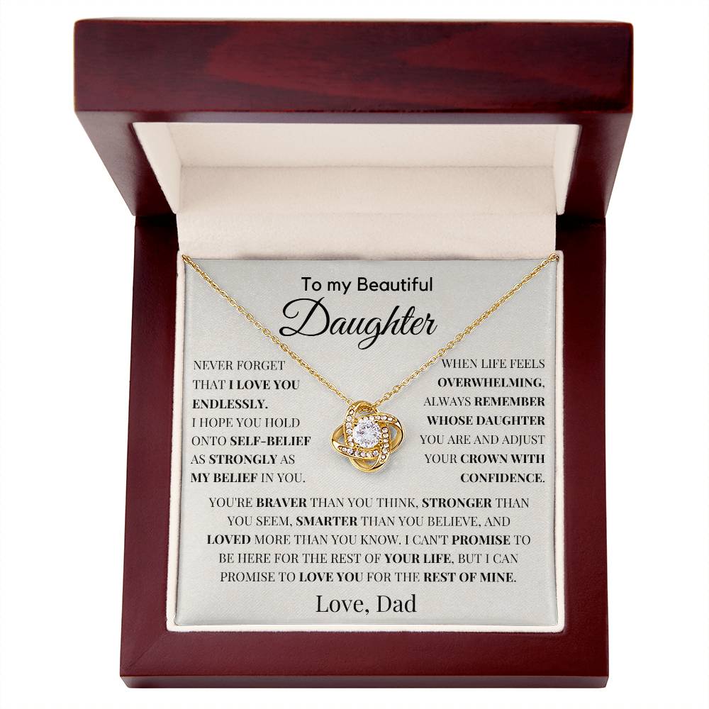 Gift For Daughter from Dad - Never Forget That I Love You Endlessly. - JL0004