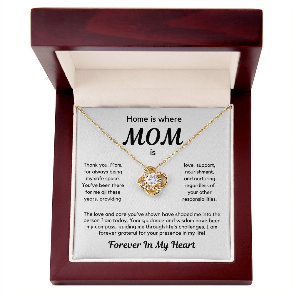 Gift For Mom From Son or Daughter - Home Is Where Mom Is - JL0041