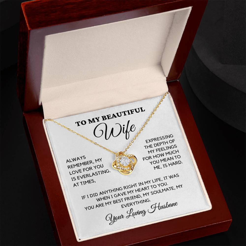 To My Beautiful Wife - Always Remember, My Love For You Is Everlasting - JL0016