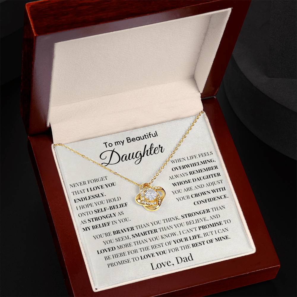 Gift For Daughter from Dad - Never Forget That I Love You Endlessly. - JL0004
