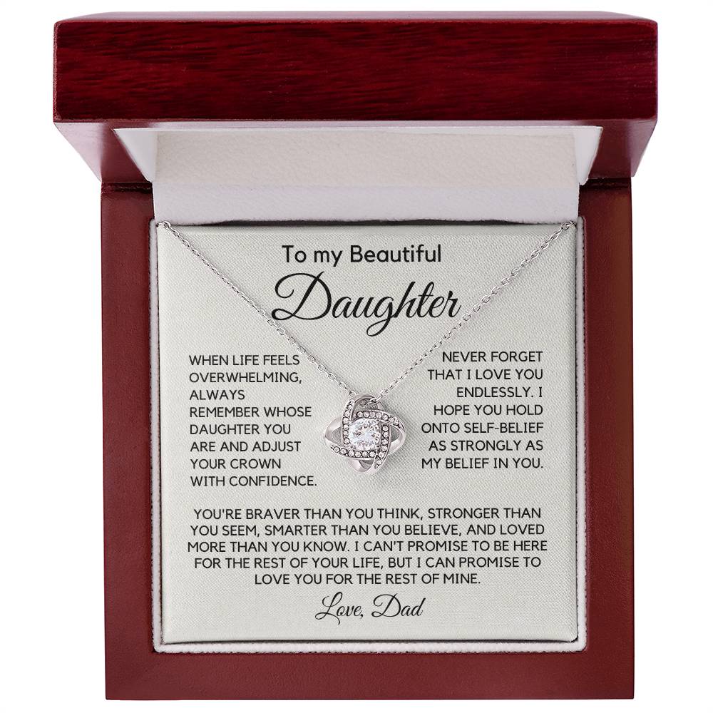 Gift For Daughter from Dad - My Love For You Is Forever. - JL0001