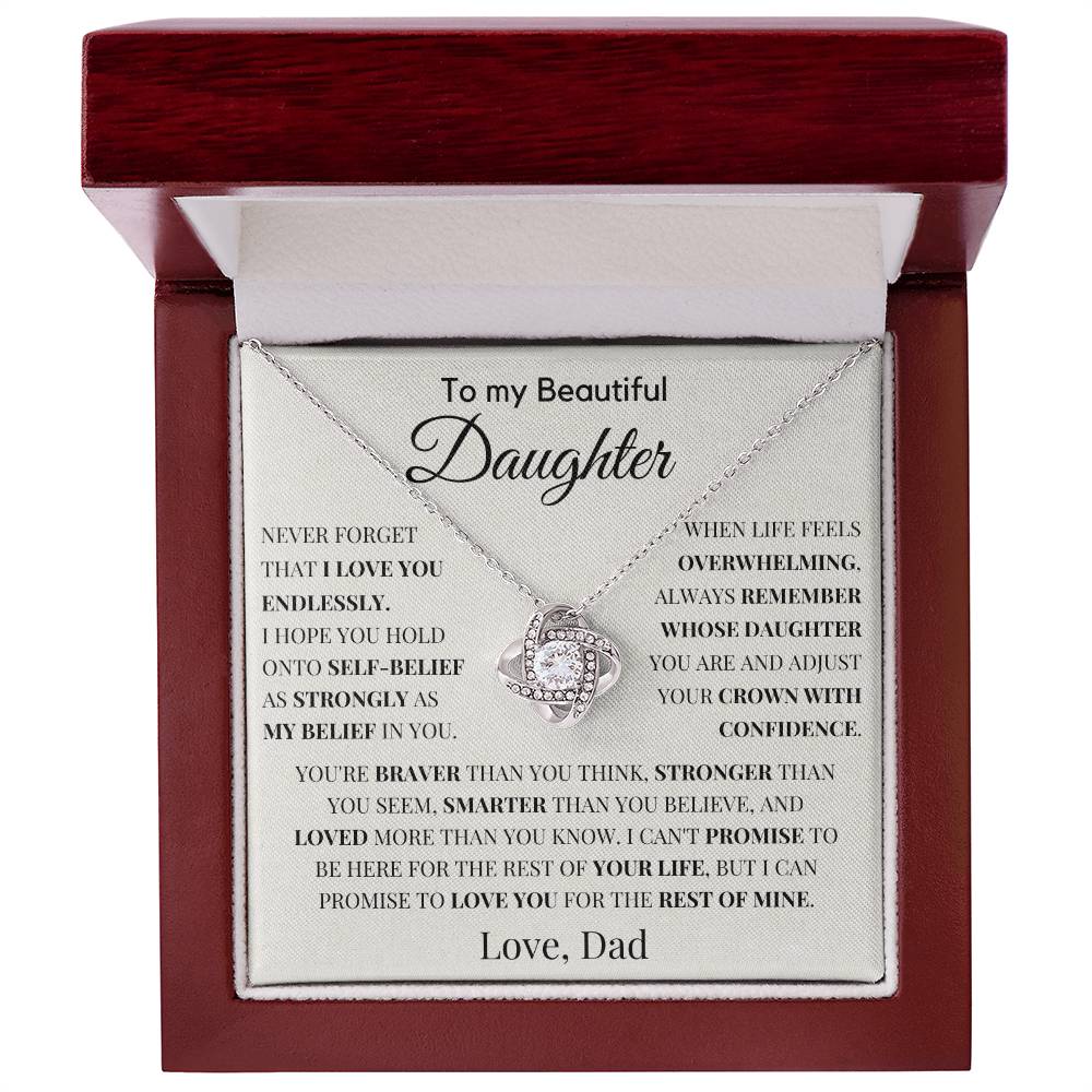 Gift For Daughter from Dad - Never Forget That I Love You Endlessly. - JL0004