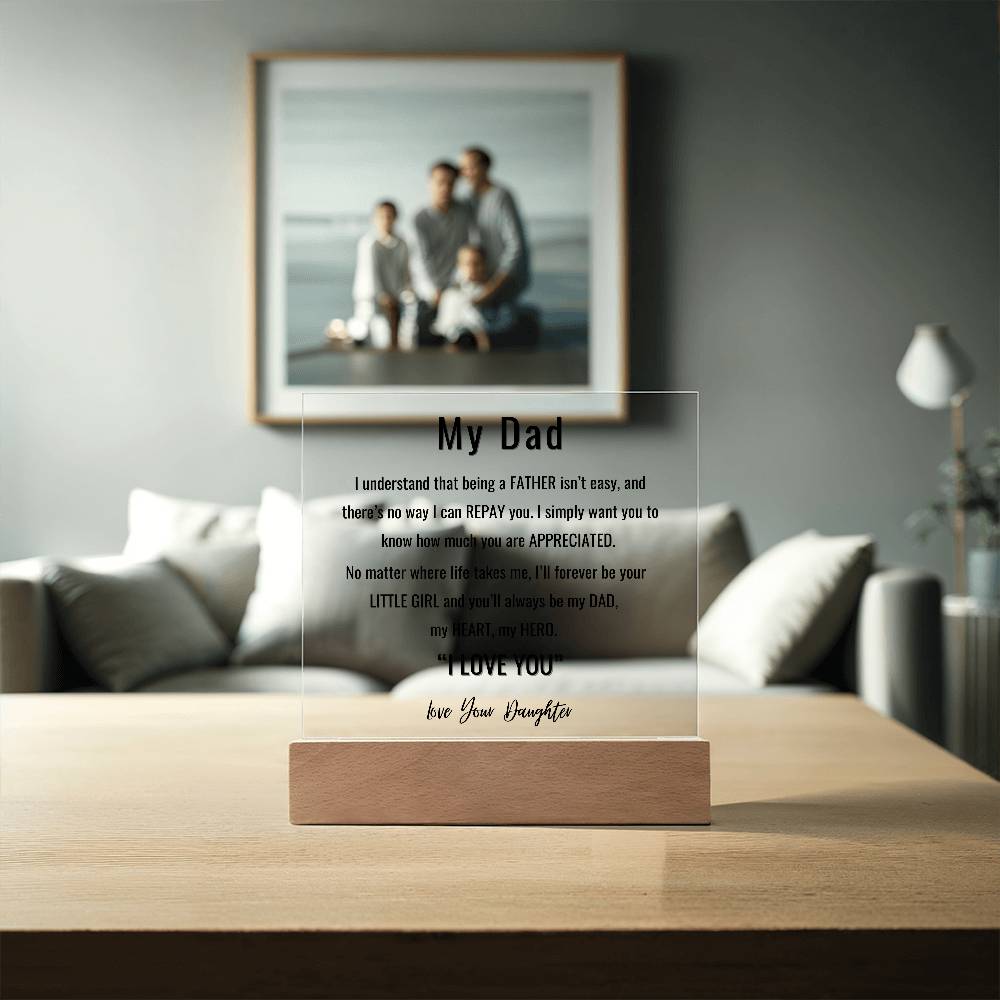 Gift from Daughter To Dad - I'll Forever Be Your Little Girl - JL0086