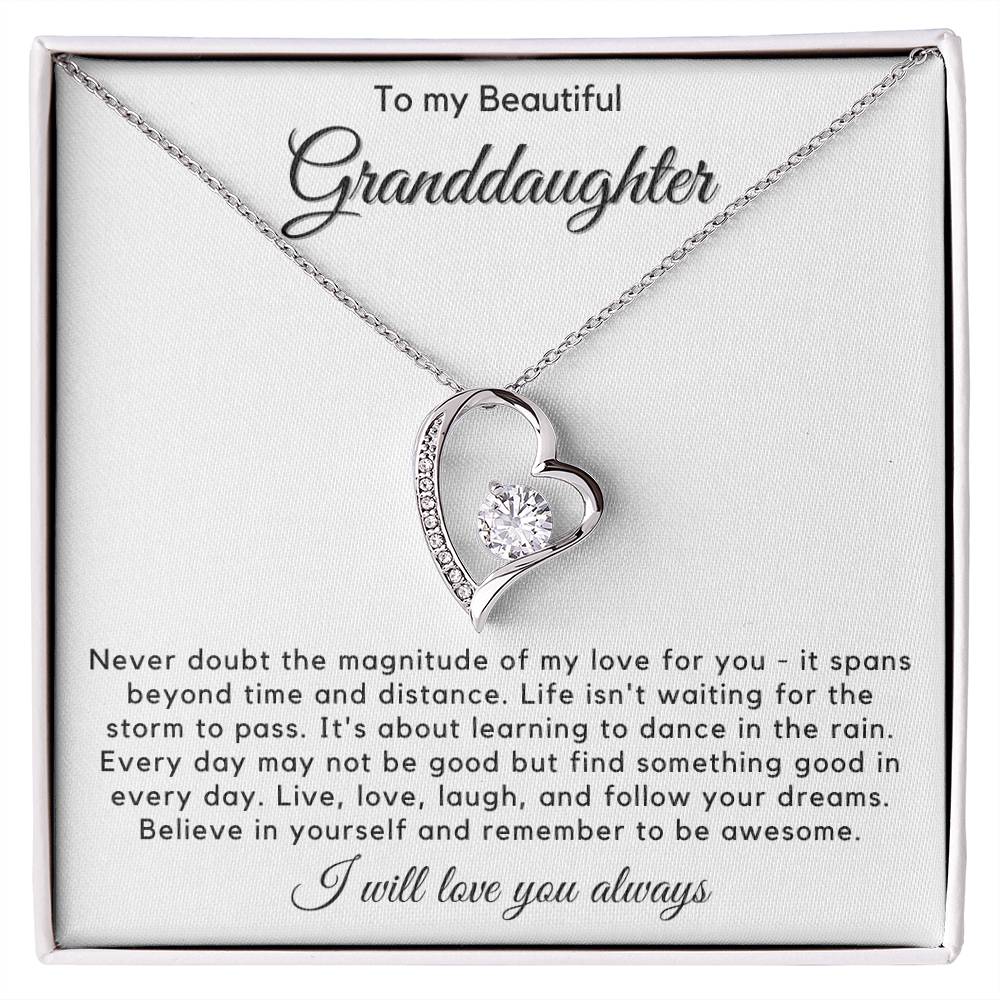 To My Granddaughter - Live, Love, Laugh, And Follow Your Dreams - JL0023