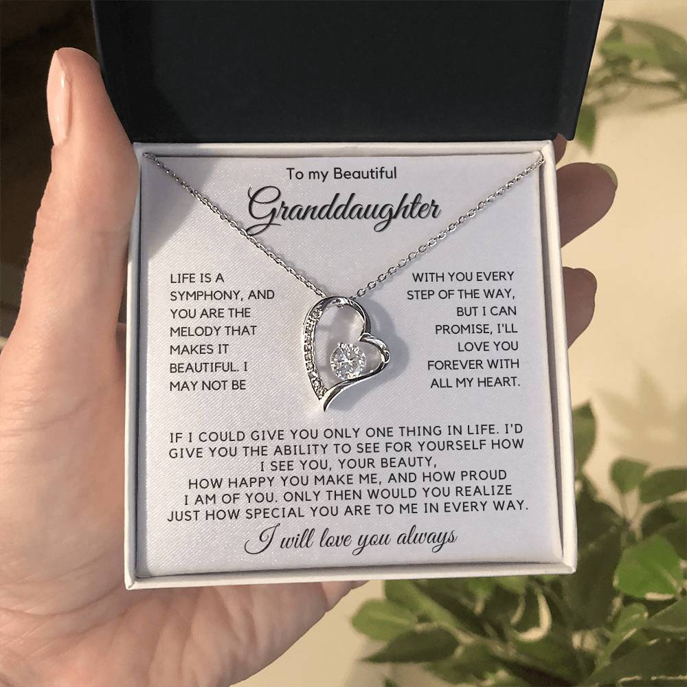 To My Granddaughter - I'll Love You Forever With All My Heart - JL0019