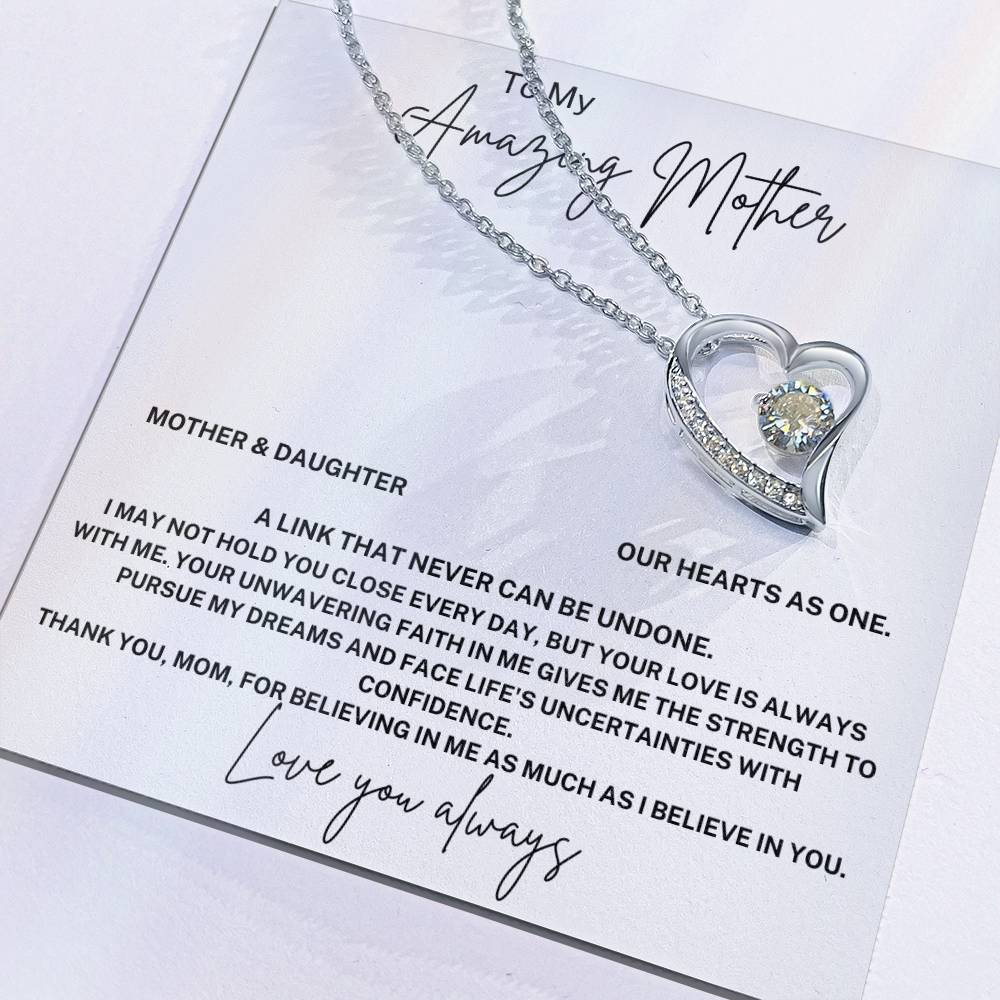 To My Amazing Mother - Mother & Daughter Our Hearts As One. - JL0042