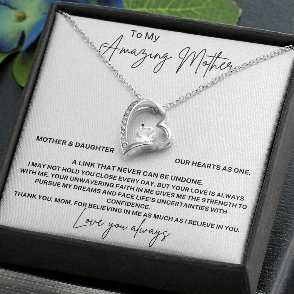 To My Amazing Mother - Mother & Daughter Our Hearts As One. - JL0042