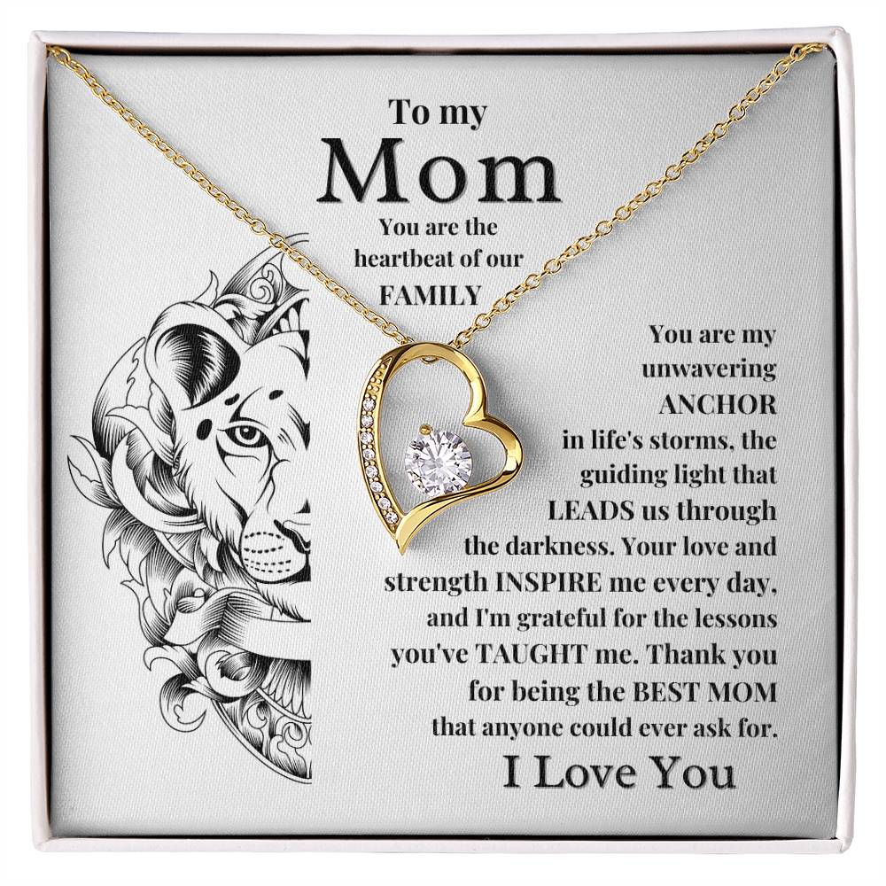 Gift For Mom From Son or Daughter - You Are The Heartbeat Of Our Family - JL0061