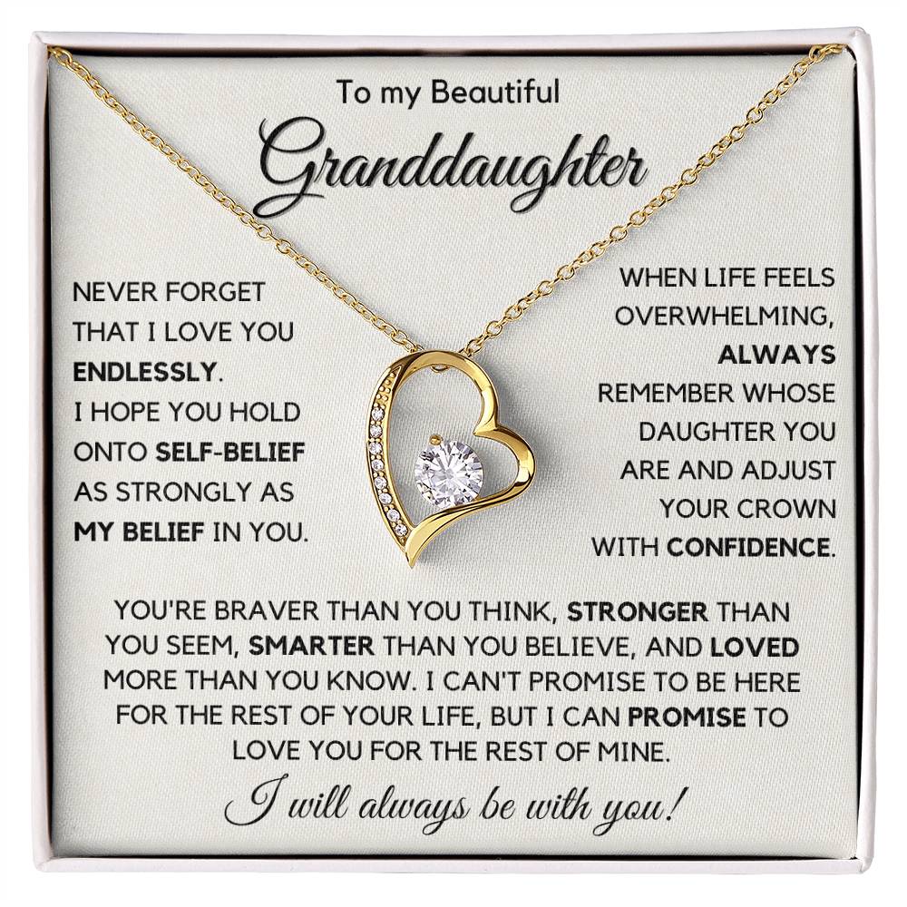 To My Granddaughter - I Love You Endlessly - JL0025