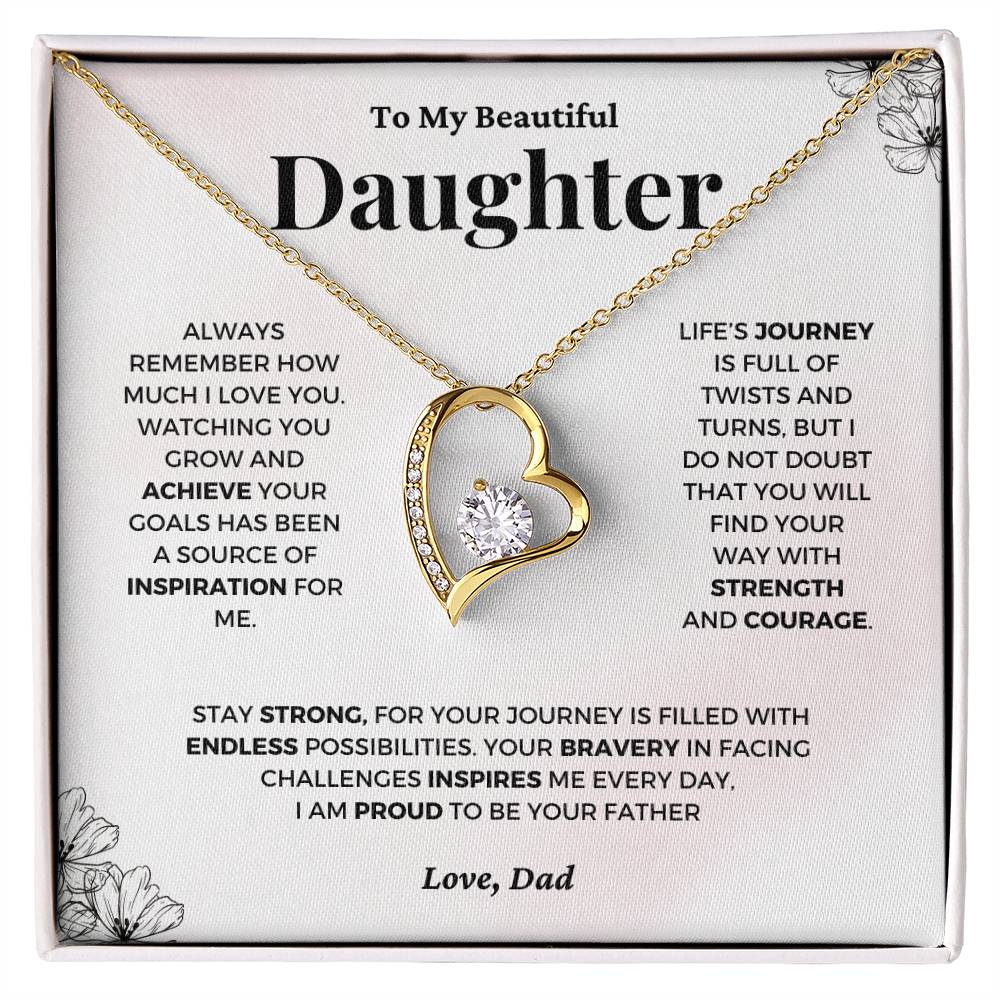 Gift For Daughter From Dad - I Am Proud To Be Your Father - JL0055