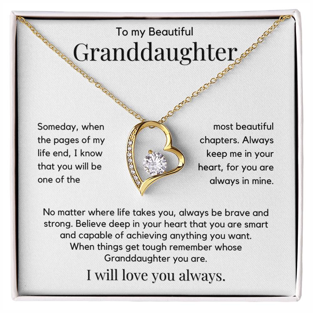 To My Beautiful Granddaughter - Keep Me In Your Heart - JL0050