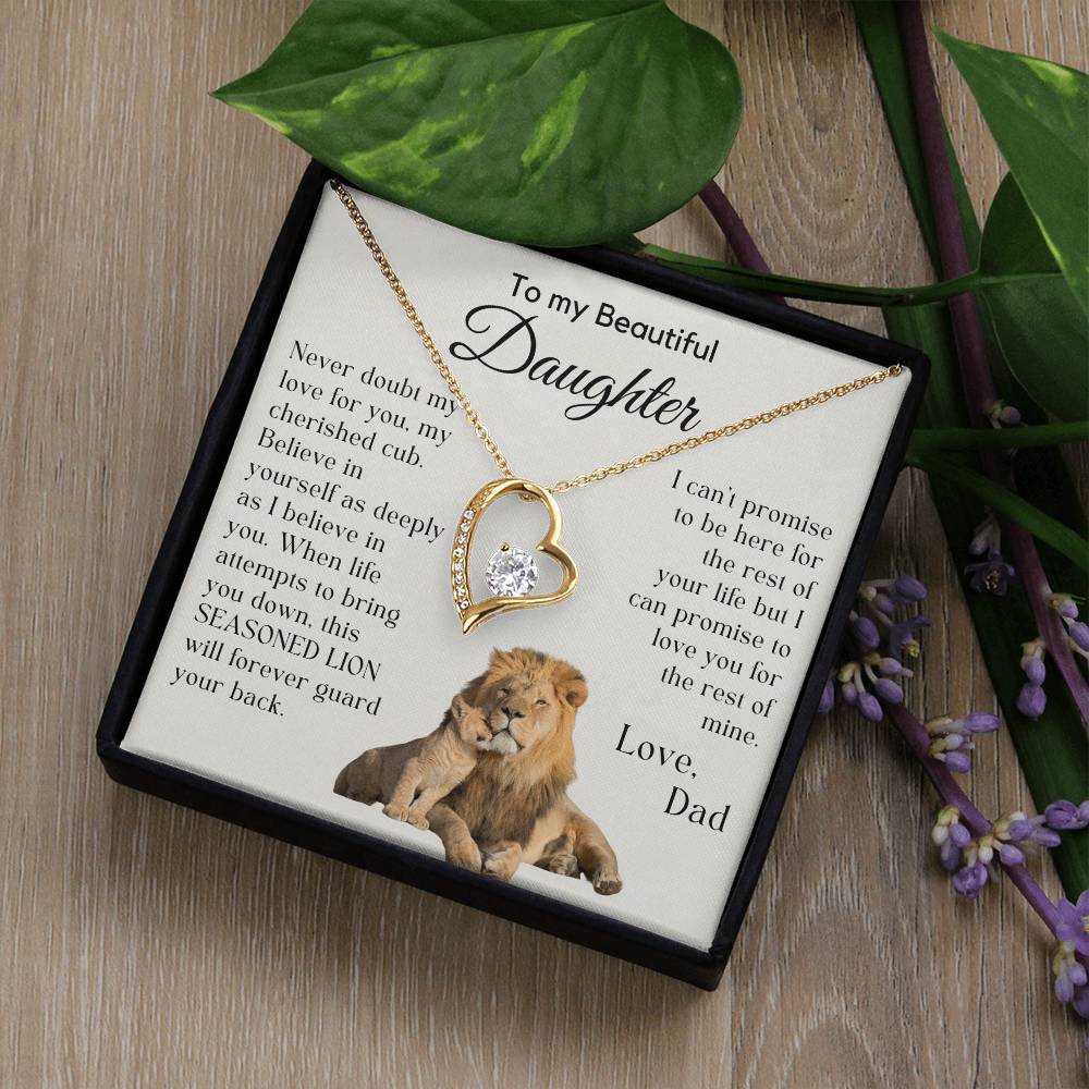 Gift For Daughter from Dad - My Cherished Cub - JL0005