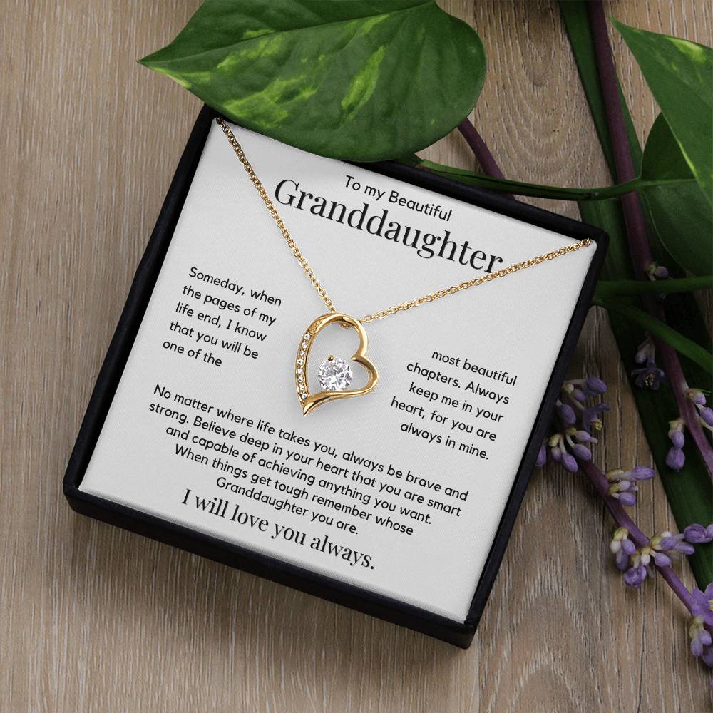To My Beautiful Granddaughter - Keep Me In Your Heart - JL0050