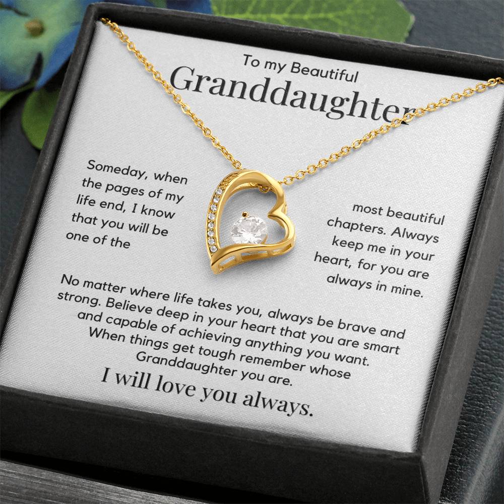 To My Beautiful Granddaughter - Keep Me In Your Heart - JL0050