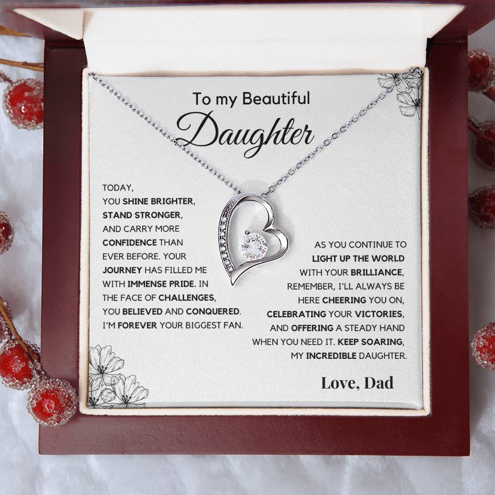 Gift For Daughter from Dad - Light Up The World. - JL0003