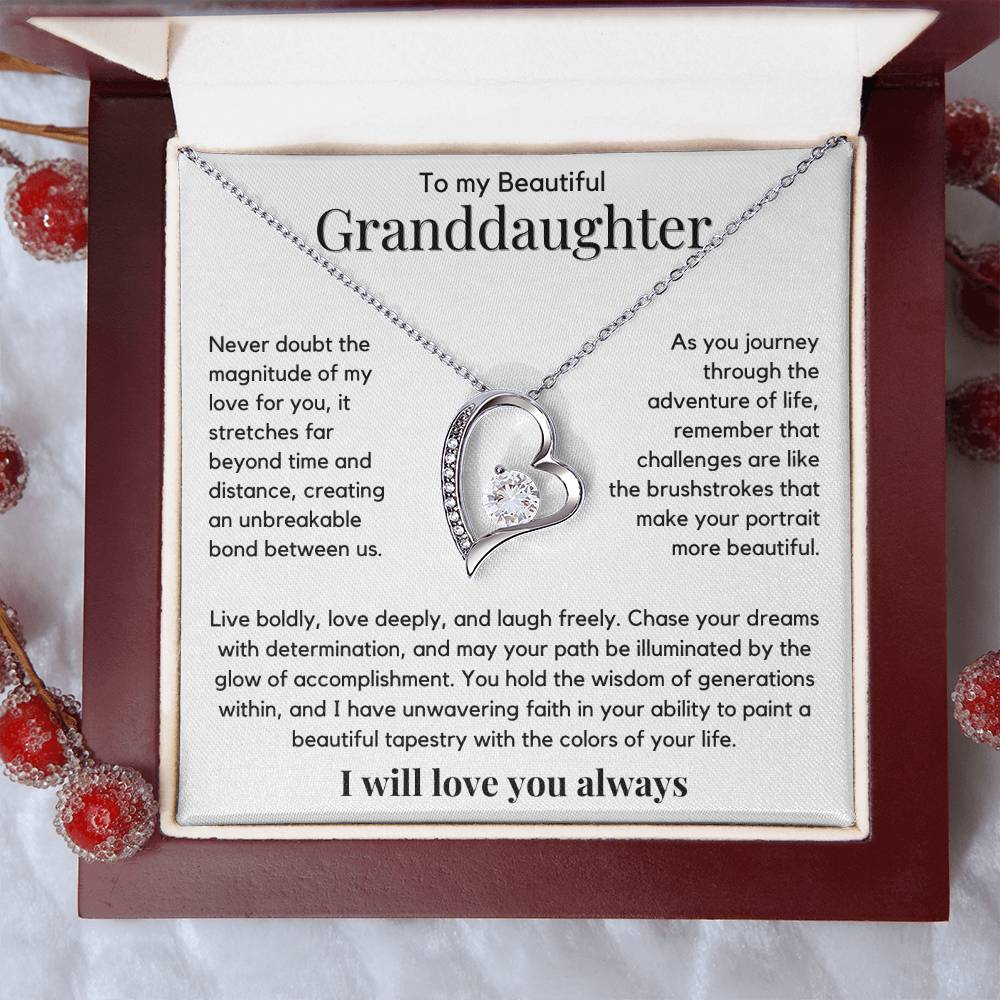 To My Granddaughter - Never Doubt The Magnitude Of My Love For You - JL0017