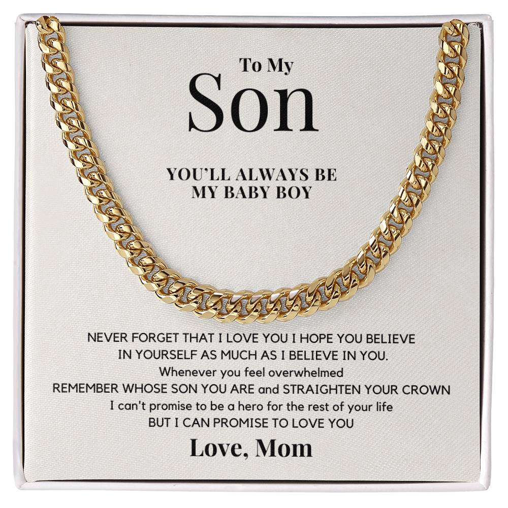To My Son - You Will Always Be My Baby Boy - JL0037