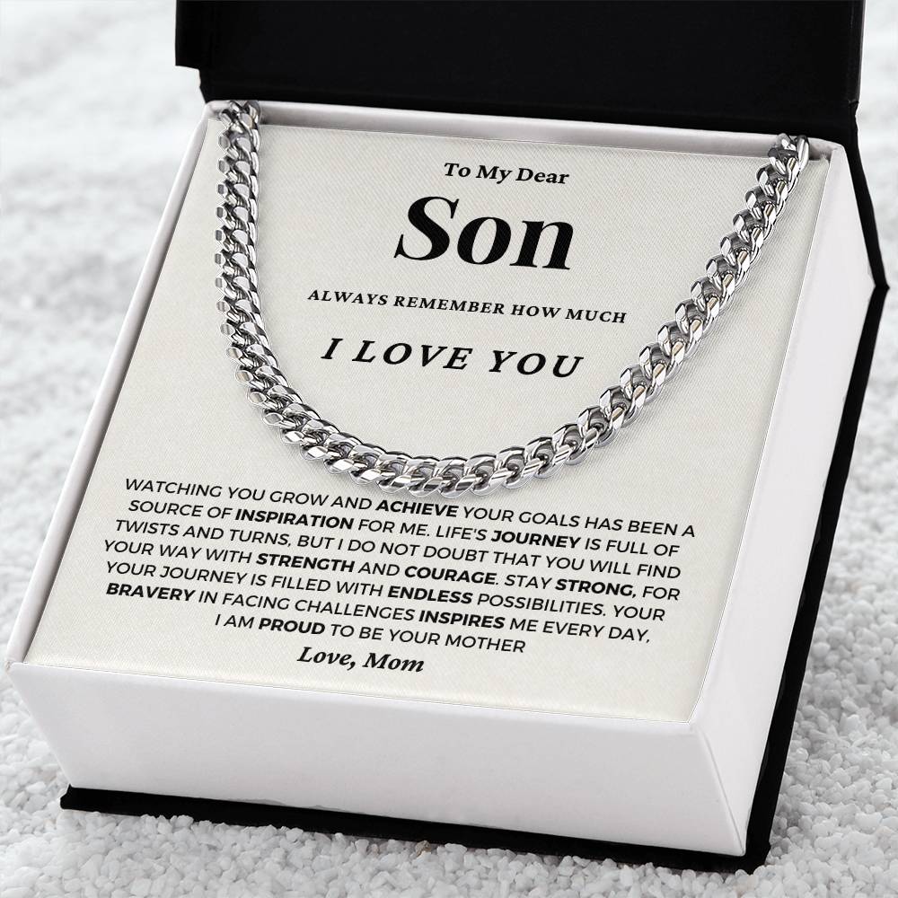 Gift For Son From Mom - I Am Proud To Be Your Mother - JL0053