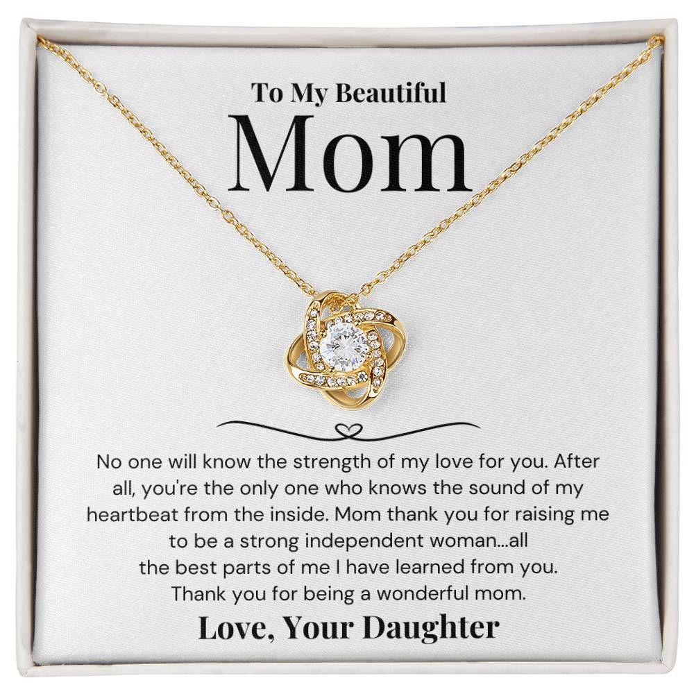 Gift For Mom From Daughter - Thank You For Being A Wonderful Mom - JL0057