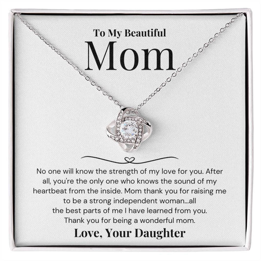 Gift For Mom From Daughter - Thank You For Being A Wonderful Mom - JL0057