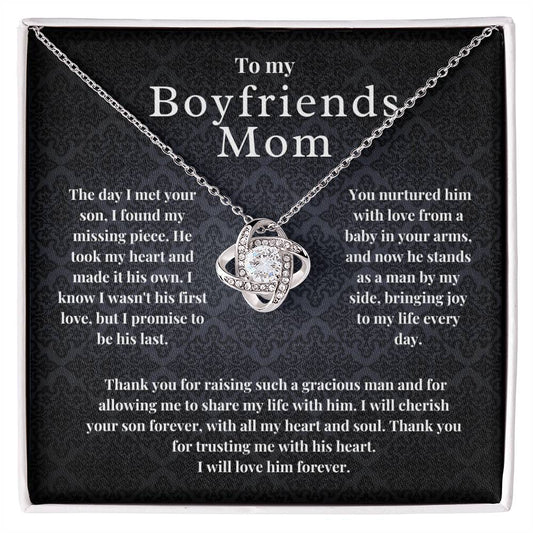 Gift For Boyfriends Mom  - Thank You For Trusting Me With His Heart - JL0062