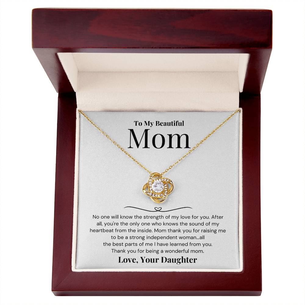 Gift For Mom From Daughter - Thank You For Being A Wonderful Mom - JL0057