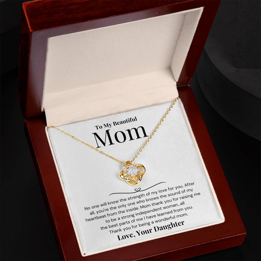 Gift For Mom From Daughter - Thank You For Being A Wonderful Mom - JL0057