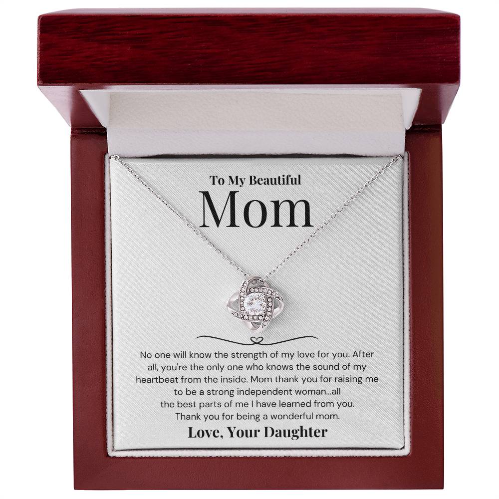 Gift For Mom From Daughter - Thank You For Being A Wonderful Mom - JL0057