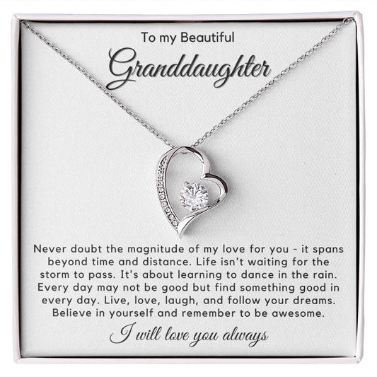 To My Granddaughter - Live, Love, Laugh, And Follow Your Dreams - JL0023