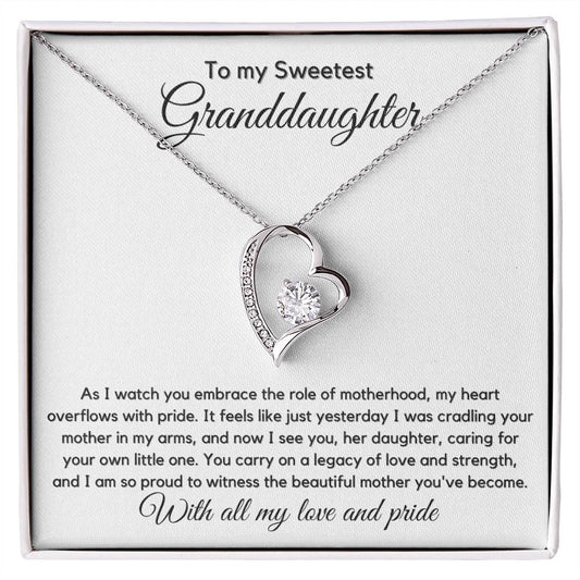 To My Sweetest Granddaughter - As I Watch You Embrace The Role Of Motherhood - JL0047