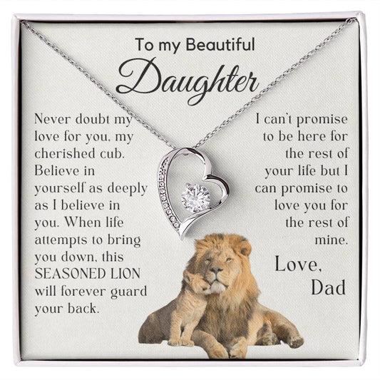 Gift For Daughter from Dad - My Cherished Cub - JL0005
