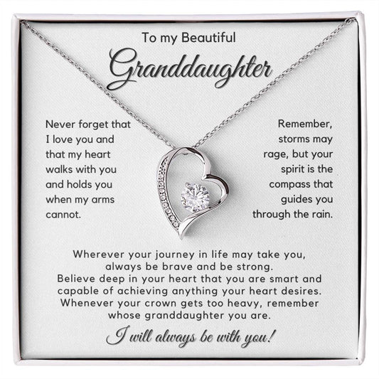 To My Granddaughter - I Will Always Be With You. - JL0021