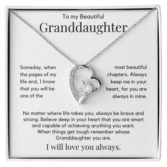 To My Beautiful Granddaughter - Keep Me In Your Heart - JL0050