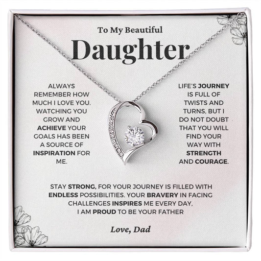 Gift For Daughter From Dad -  I Am Proud To Be Your Father - JL0055