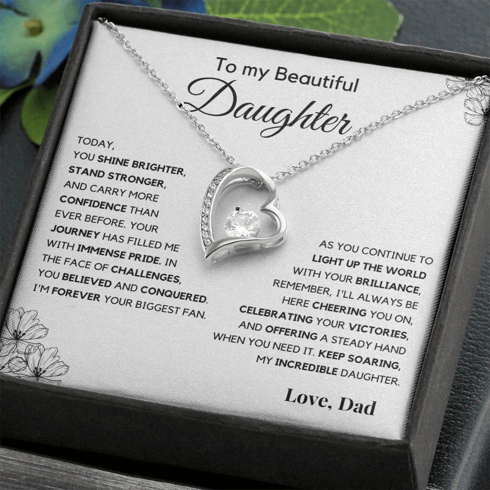 Gift For Daughter from Dad - Light Up The World. - JL0003
